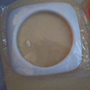 White wooden bangle bracelet